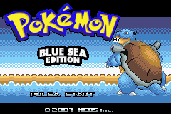 Pokemon : Blue Sea Edition — Title screen