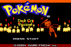 Pokemon : Dark Cry Version — Title screen