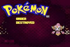 Pokemon : Dark Rising - Order Destroyed — Title screen
