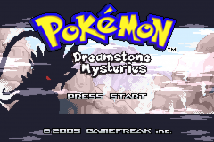Pokemon Dreamstone Mysteries — Title screen