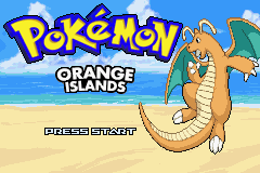 Pokemon : Orange Islands — Title screen