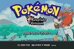 Pokemon : Resolute Version — Title screen