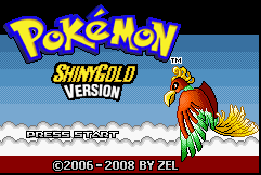 Pokemon : Shiny Gold Version — Title screen