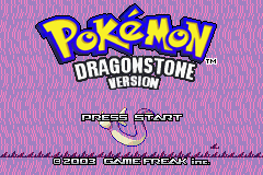 Pokemon : Stone Dragon — Title screen