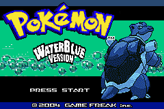 Pokemon : Water Blue — Title screen