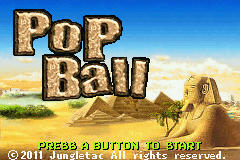 Pop Ball — Title screen