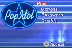 Pop Idol — Title screen