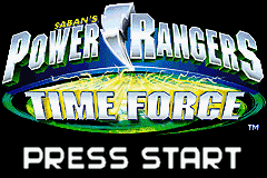 Power Rangers - Time Force — Title screen
