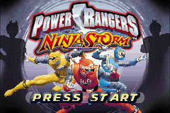 Power Rangers : Ninja Storm — Title screen