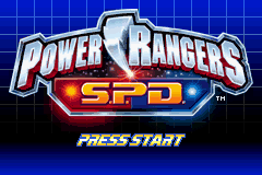 Power Rangers S.P.D. — Title screen