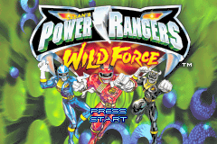 Power Rangers : Wild Force — Title screen