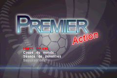 Premier Action Soccer — Title screen