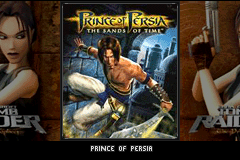 Prince of Persia - The Sands of Time & Lara Croft — Title screen
