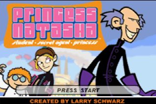 Princess Natasha : Student, Secret Agent, Princess — Title screen