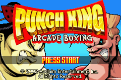 Punch King — Title screen