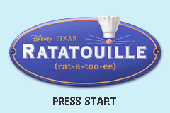 Ratatouille — Title screen