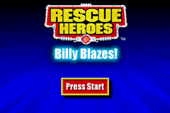 Rescue Heroes: Billy Blazes! — Title screen