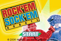 Rock 'Em Sock 'Em Robots — Title screen