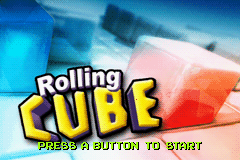 Rolling Cube — Title screen