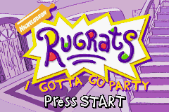 Rugrats : I Gotta Go Party — Title screen