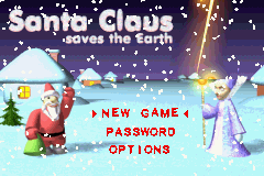 Santa Claus Saves the Earth — Title screen
