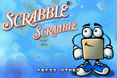 Scrabble Scramble! — Title screen