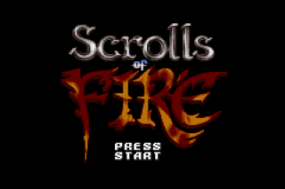 Scrolls Of Fire — Title screen