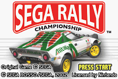 Sega Rally Championship — Title screen