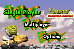 Shrek : Swamp Kart Speedway — Title screen