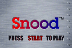 Snood — Title screen
