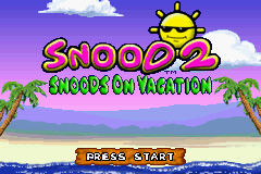 Snood 2 : On Vacation — Title screen