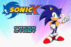 Sonic X: A Super Sonic Hero — Title screen