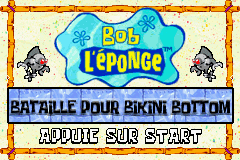 SpongeBob SquarePants : Battle for Bikini Bottom — Title screen