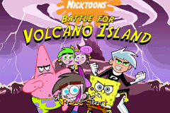 SpongeBob SquarePants and Friends : Battle for Volcano Island — Title screen