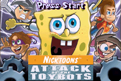 SpongeBob and Friends : Attack of the Toybots — Title screen