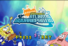 SpongeBob's Atlantis SquarePantis — Title screen
