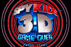 Spy Kids 3-D : Game Over — Title screen