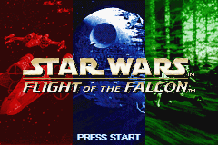 Star Wars : Flight of the Falcon — Title screen
