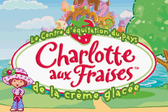 Strawberry Shortcake : Ice Cream Island, Riding Camp — Title screen