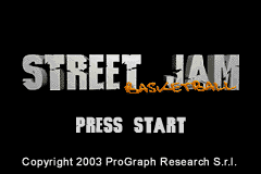 Street Jam Basketball — Title screen