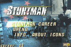 Stuntman — Title screen