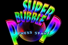 Super Bubble Pop — Title screen