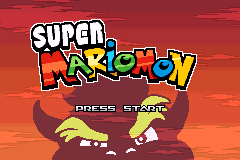 Super MarioMon — Title screen