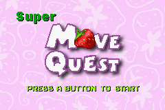 Super Move Quest — Title screen