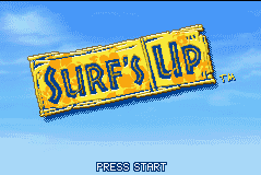 Surf's Up — Title screen