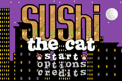 Sushi The Cat — Title screen