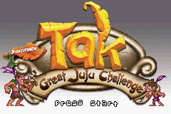 Tak : The Great Juju Challenge — Title screen