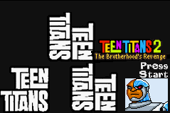 Teen Titans 2 — Title screen