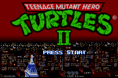 Teenage Mutant Ninja Turtles 2 — Title screen