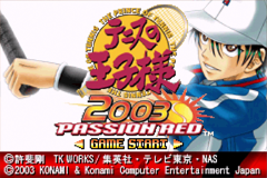 Tennis no Ouji-Sama 2003 : Passion Red — Title screen